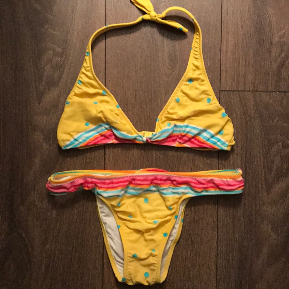 Yellow Polkadot Bikini